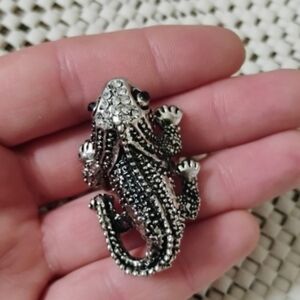 Adjustable Lizard Statement Ring